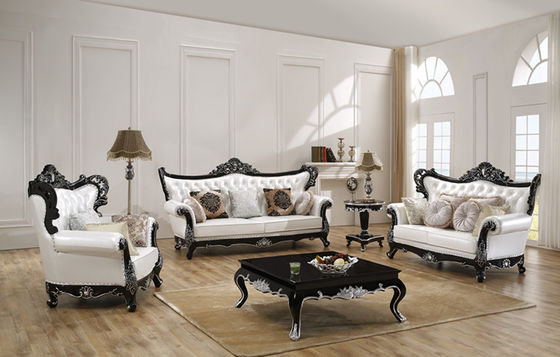 Newest Furniture Living Room Leather Sofa Sets for House Classical Design Antique Living Room Furniture