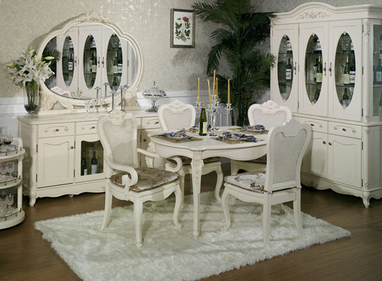 OEM ODM White Gray Dining Room Table & Chair Sets Hotel Restaurant Furniture