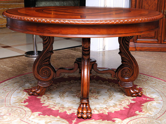 Solid Wood Luxury Wood Dining Room Sets Customized European Dining Room Furniture