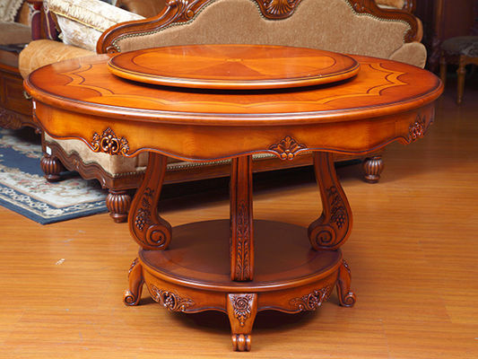 Solid Wood Luxury Wood Dining Room Sets Customized European Dining Room Furniture