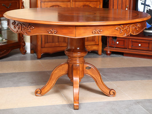 Solid Wood Luxury Wood Dining Room Sets Customized European Dining Room Furniture