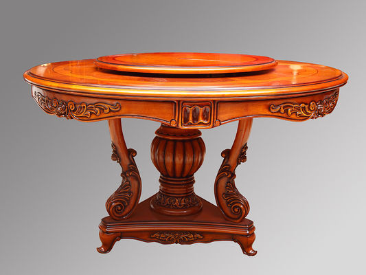 Solid Wood Luxury Wood Dining Room Sets Customized European Dining Room Furniture
