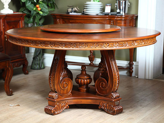 Solid Wood Luxury Wood Dining Room Sets Customized European Dining Room Furniture