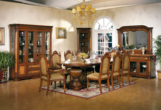 Customized High End Solid Wood Dining Table Set Marble Kitchen & Dining Room Tables