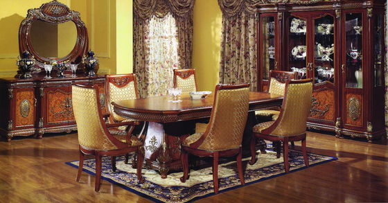 Customized High End Solid Wood Dining Table Set Marble Kitchen & Dining Room Tables