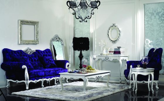 Xinyu S105 Classical Luxury Living Room Furnitures Wood Carved Royal Sofa Set