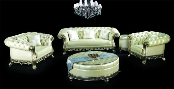 5 Piece Maharaja Luxury Living Room Furniture European French Wood Carving Sofa Set