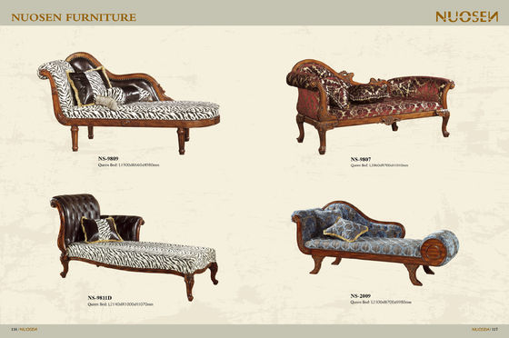 Cafe European Luxury Modern Leather Tufted Chaise Lounge Sofa Chair