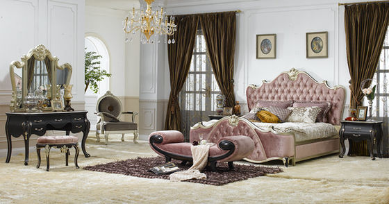 Environmentally Luxury European Bedroom Furniture Fashion Royal Bed Xinyu