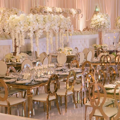 Stainless Steel Gold Butterfly Chair For Wedding Venue